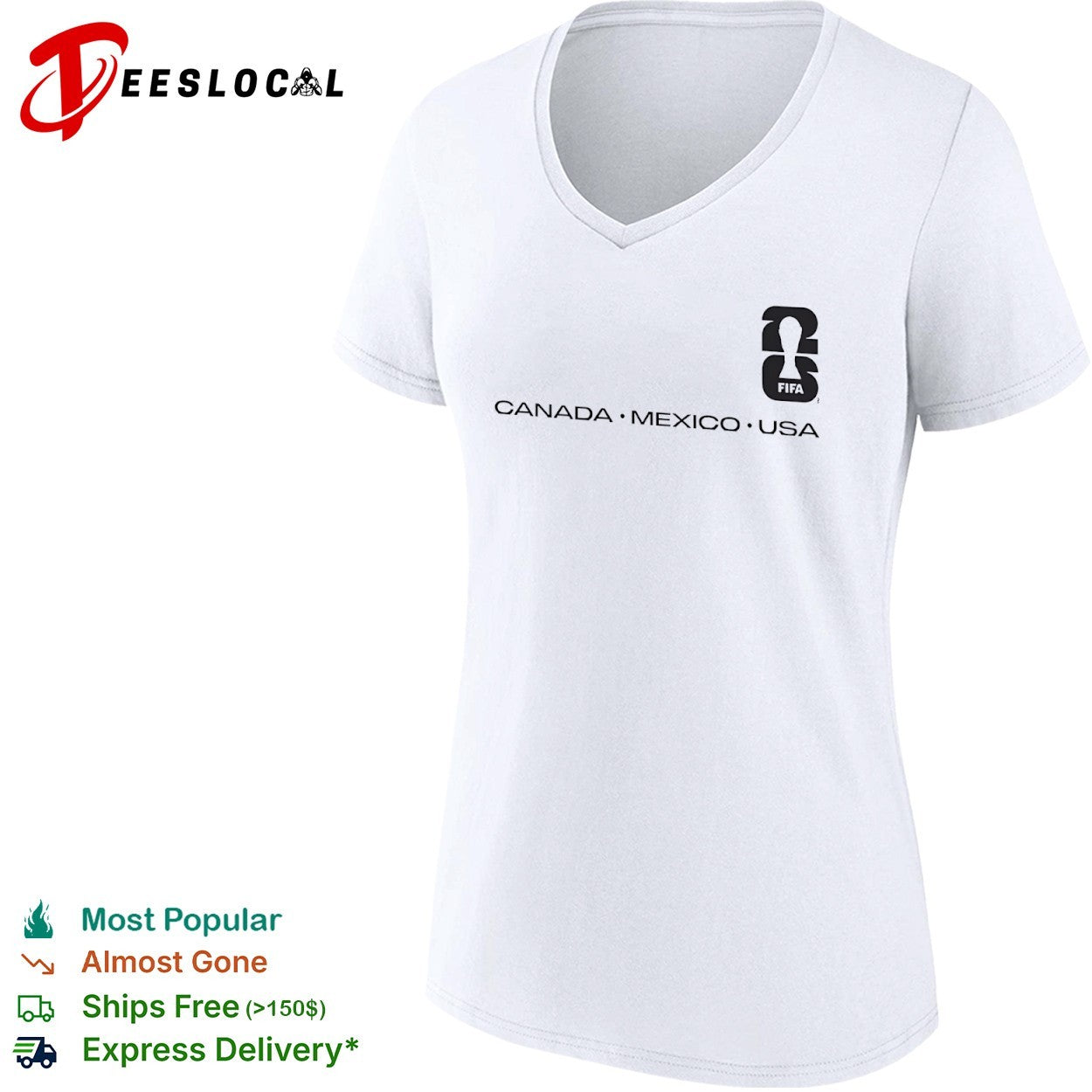FIFA World Cup 26 Canada Mexico USA Logo Tournament shirt