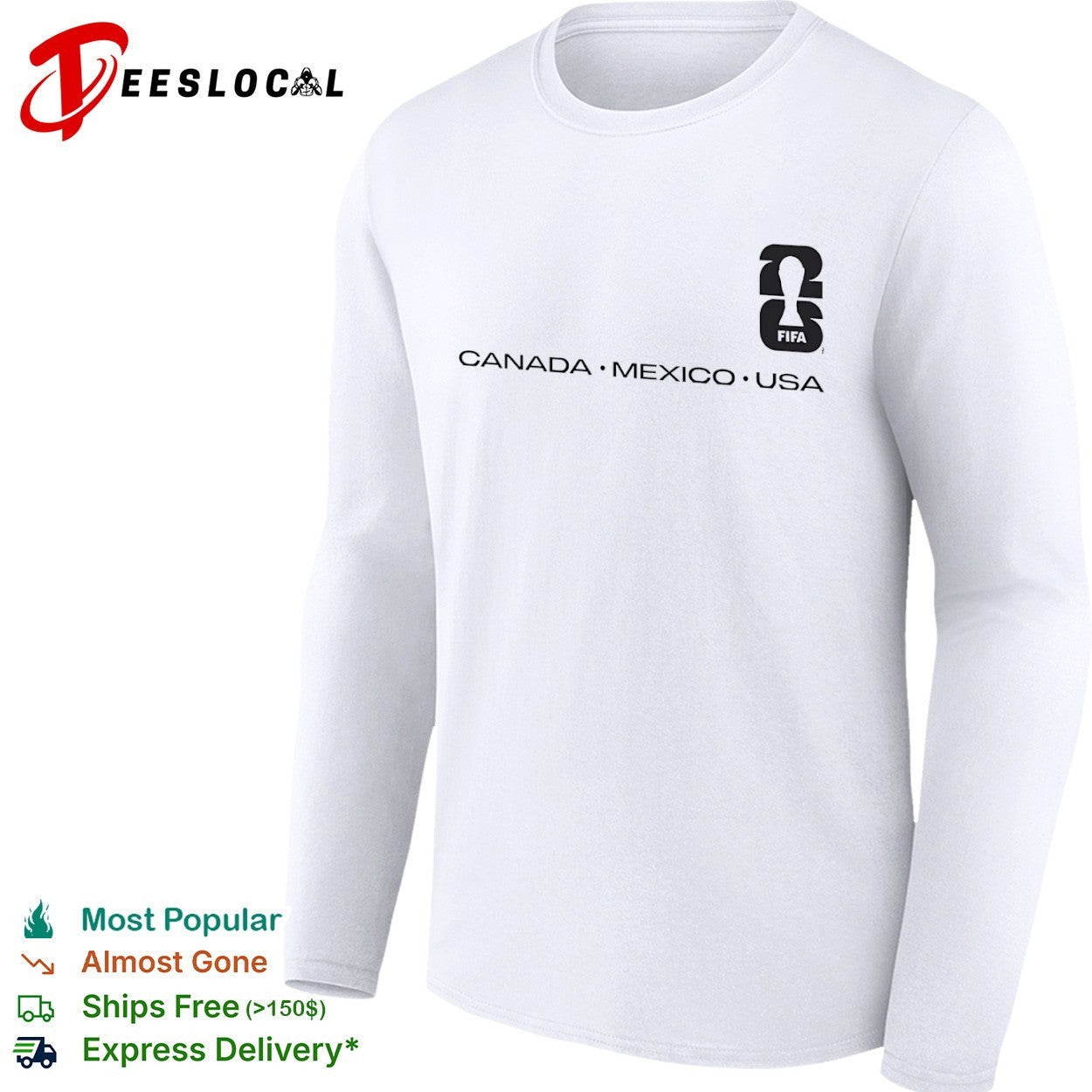 FIFA World Cup 26 Canada Mexico USA Logo Tournament shirt