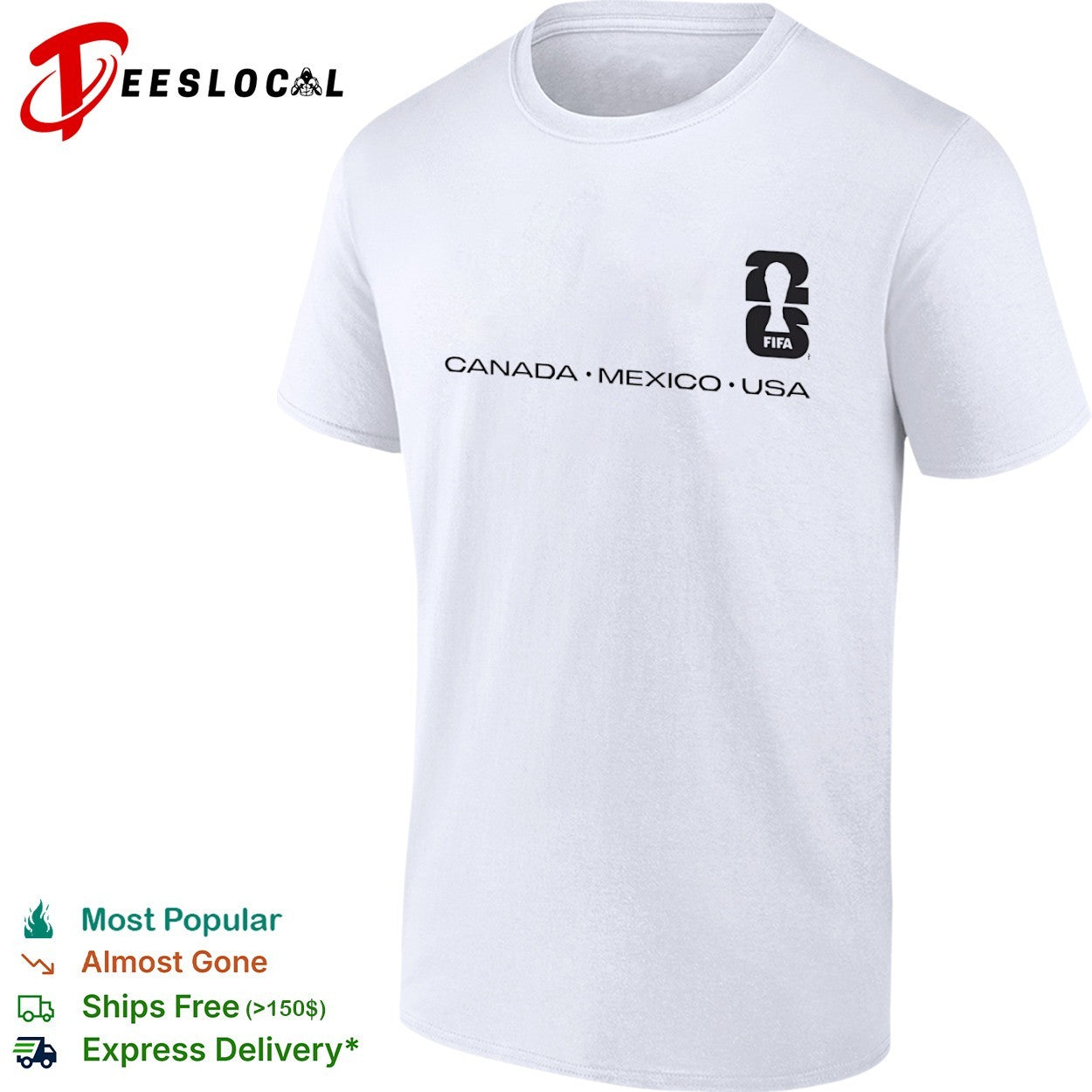 FIFA World Cup 26 Canada Mexico USA Logo Tournament shirt