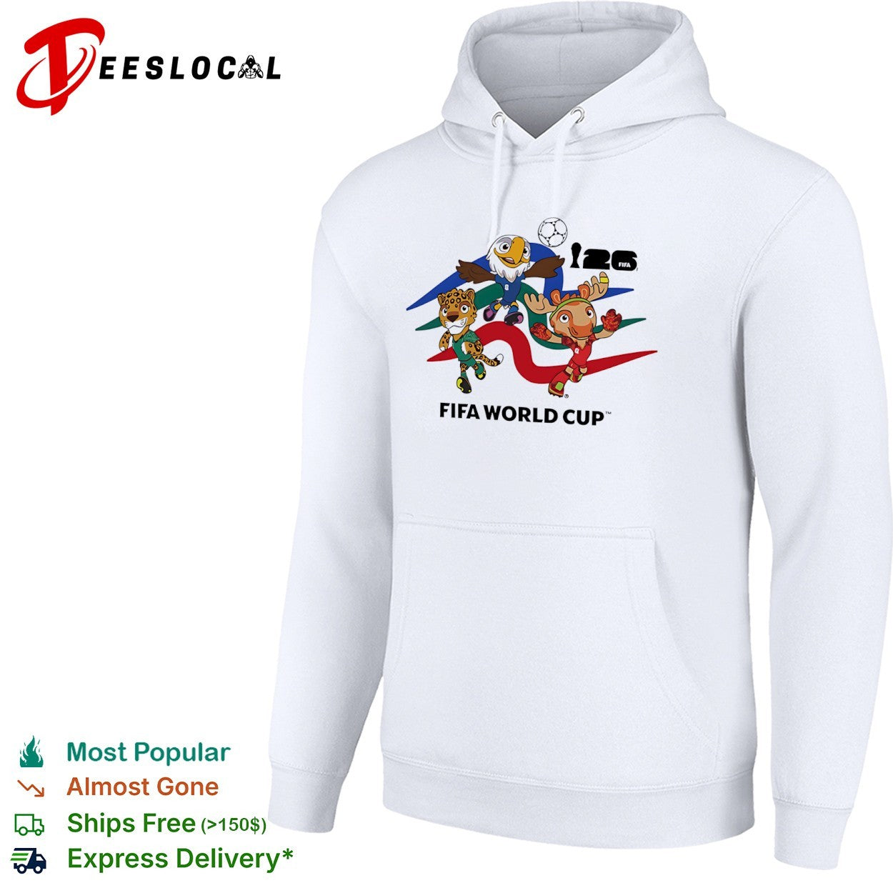 FIFA World Cup 26 Mascot Trio Eagle Jaguar Moose Soccer Tournament shirt