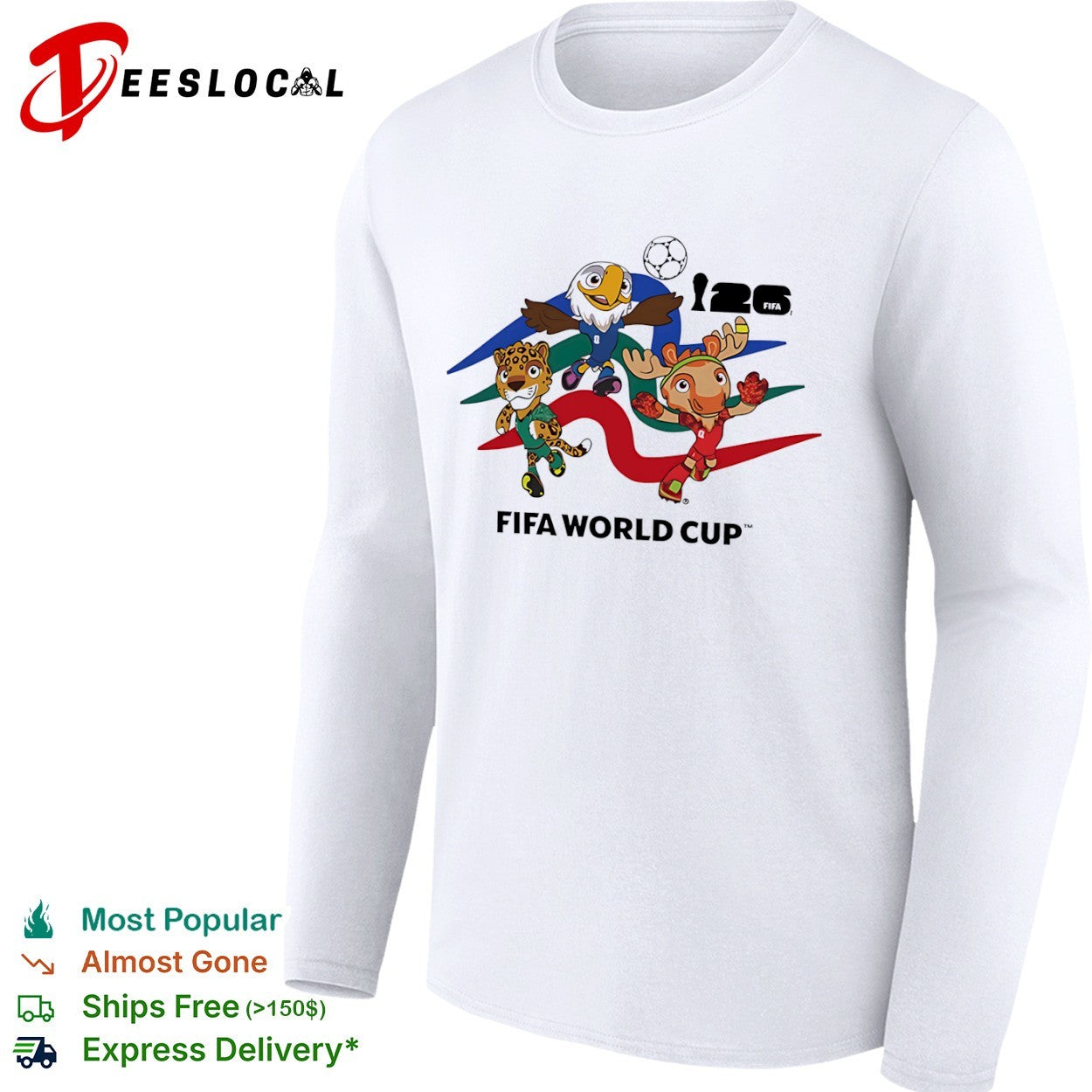 FIFA World Cup 26 Mascot Trio Eagle Jaguar Moose Soccer Tournament shirt