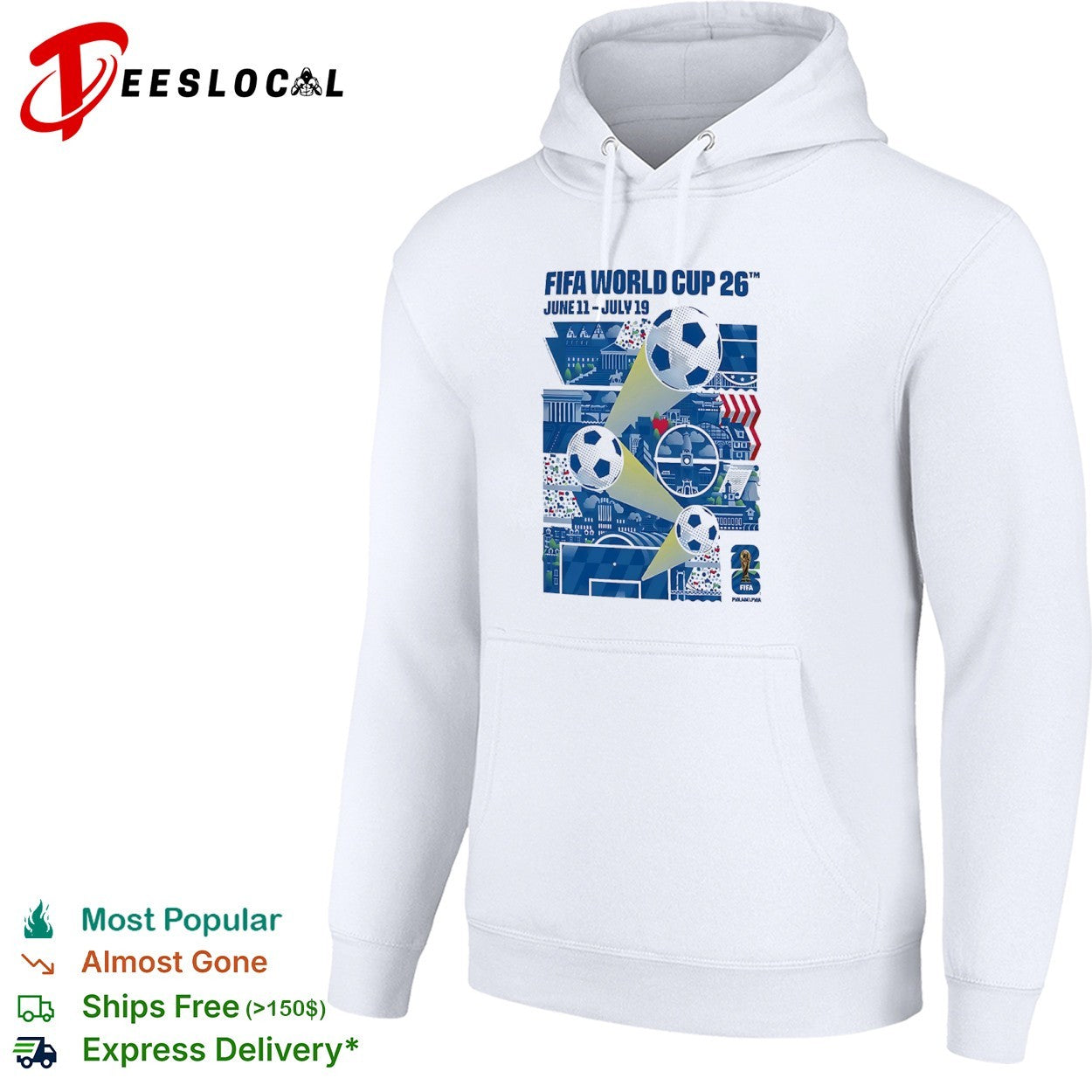 FIFA World Cup 26 Philadelphia June 11 July 19 soccer balls shirt