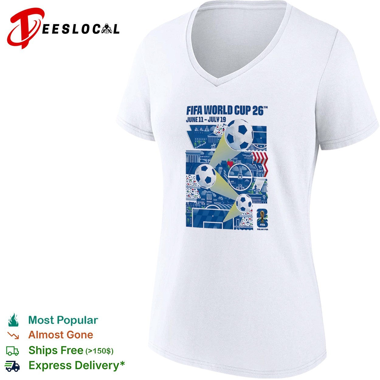 FIFA World Cup 26 Philadelphia June 11 July 19 soccer balls shirt