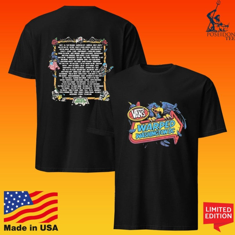 Vans Warped Tour Washington D.c 2026 Lineup T-shirt