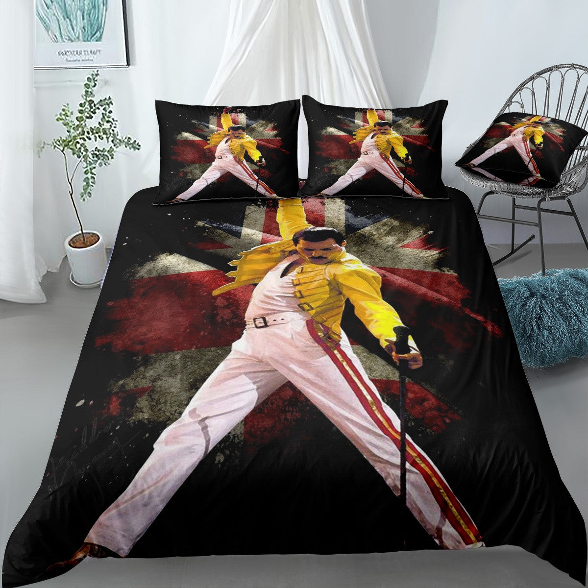 FREDDIE MERCURY Bedding Set (Duvet Cover & Pillow Shams)
