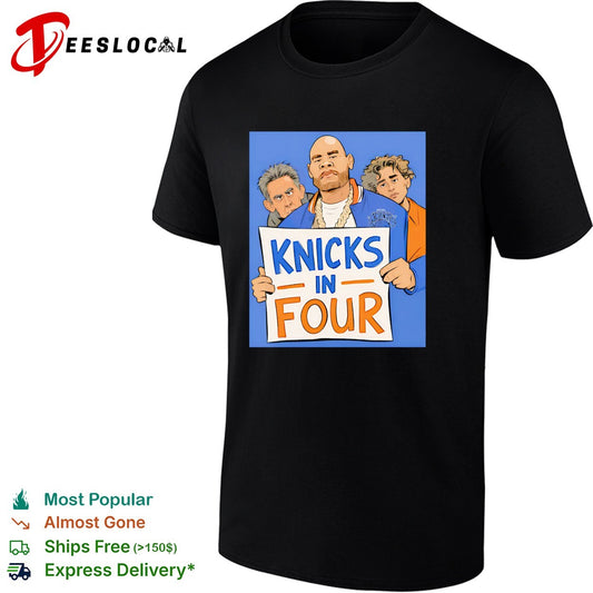 Fat Joe Knicks in four celebrity cartoon fan illustration shirt