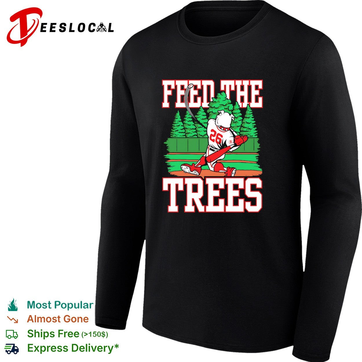 Feed the Trees Georgia Bulldogs baseball shirt