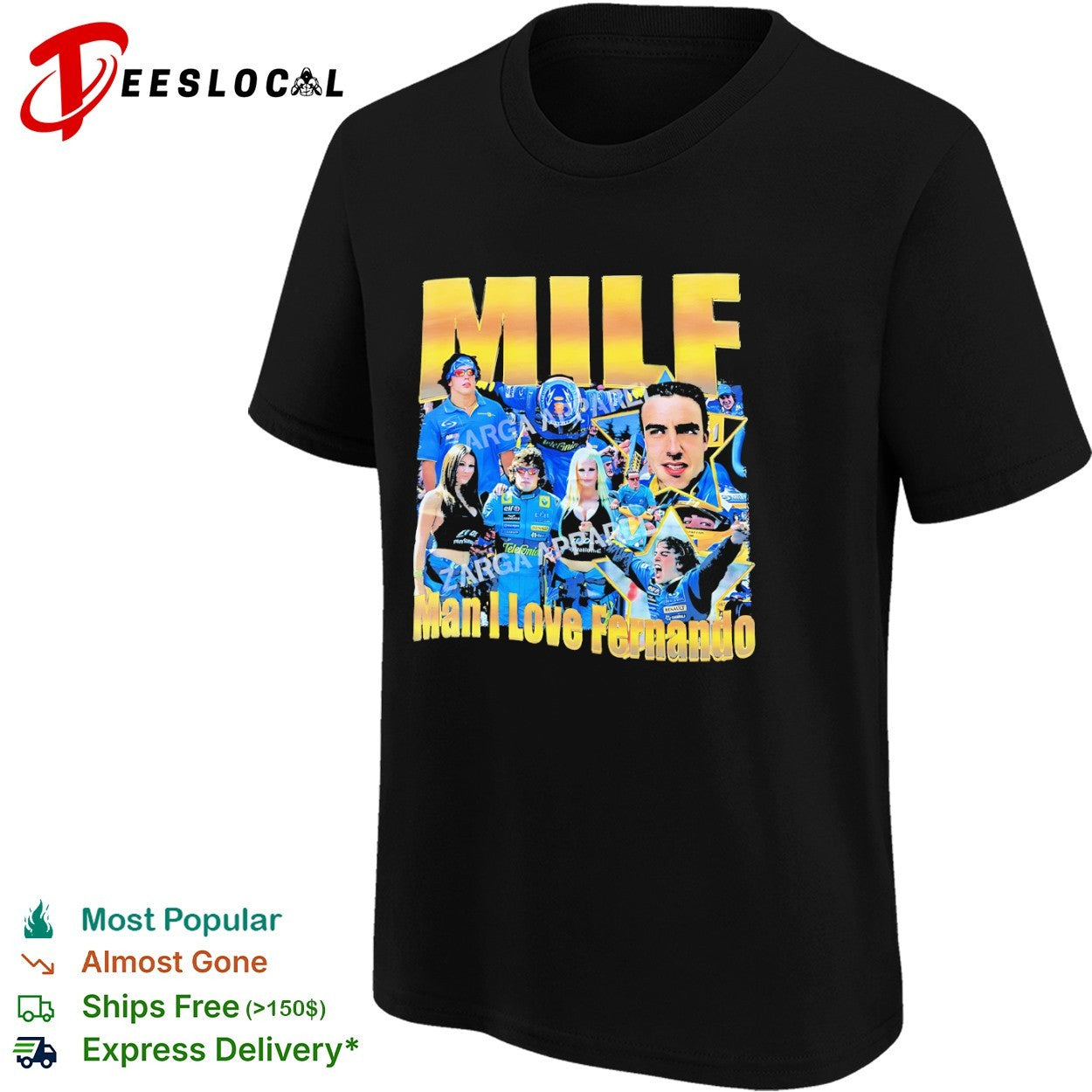 Fernando Alonso Renault F1 Team MILF Man I Love Fernando shirt