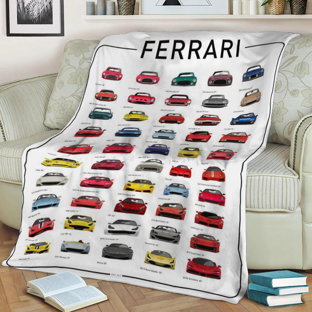 Ferrari Fleece Throw Blanket