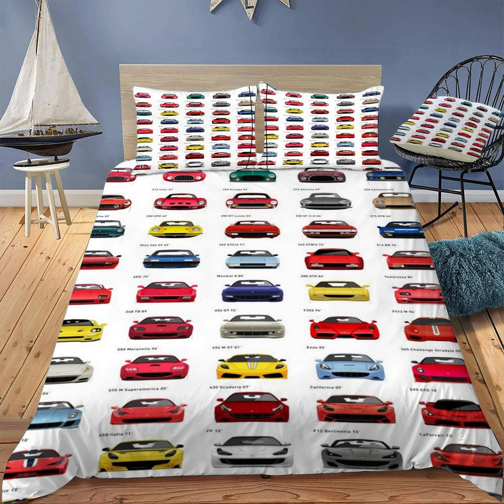 Ferrari Bedding Set (Duvet Cover & Pillow Shams)