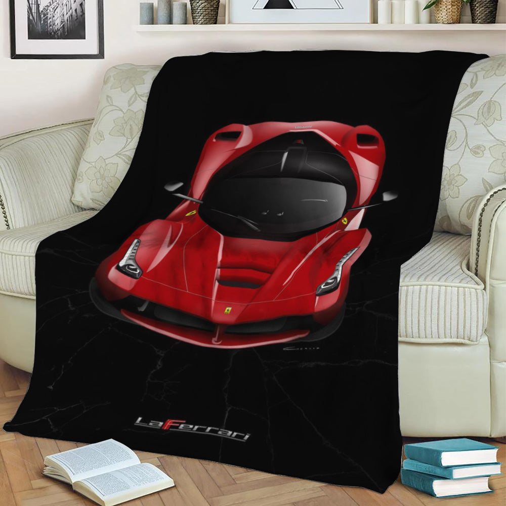 Ferrari Laferrai Fleece Throw Blanket