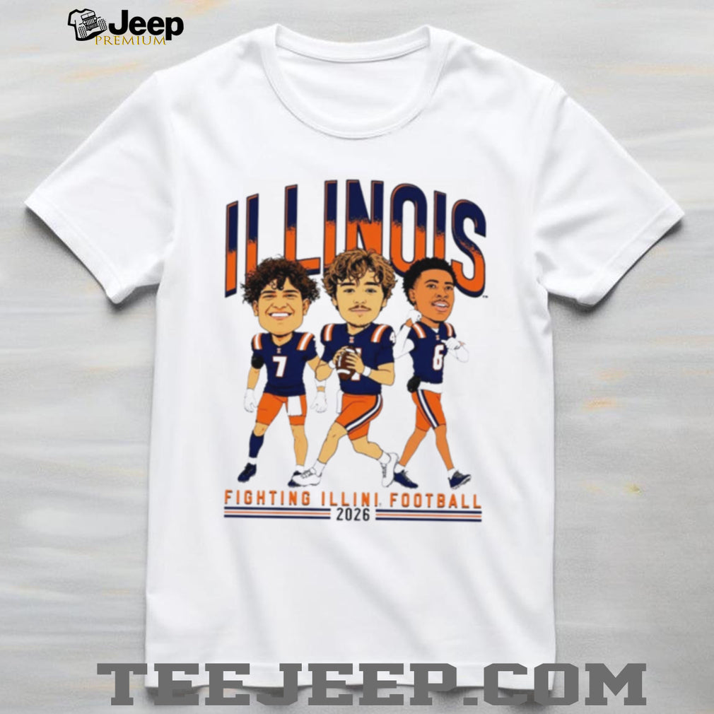 Fighting Illini Football Big Ten Media Day 2026 Players 7 4 6 shirt