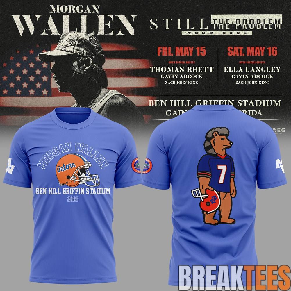 Florida Gators x Morgan Wallen Still the Problem Tour 2026 Shirt