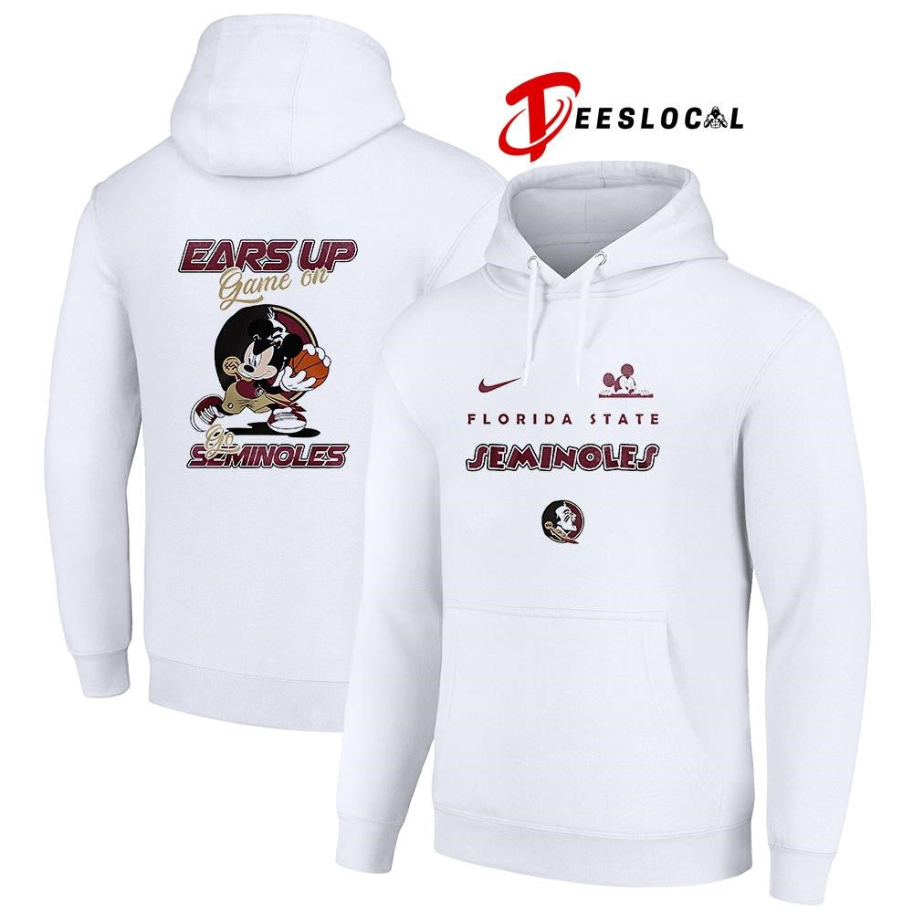 Florida State Seminoles x Mickey Mouse ears up game on shirt