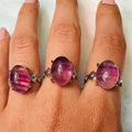 Flourite Stone. Adjustable Rings Daily T-Shirts