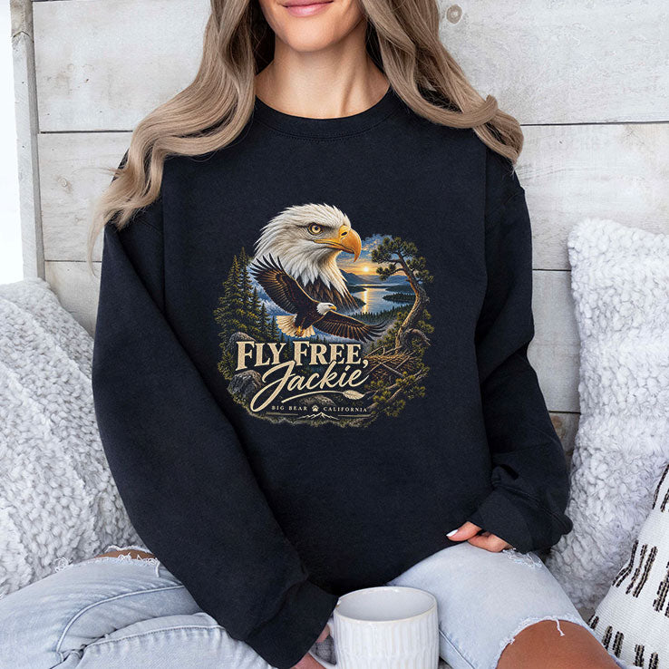 Fly Free Jackie Big Bear Eagle Memorial T Shirt