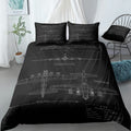 Flying Fortress Blueprint Bedding Set (Duvet Cover & Pillow Shams)