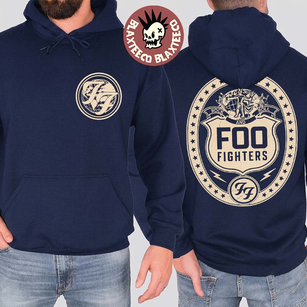 Foo Fighters Take Cover Tour 2026 Europe And UK Merch Crest Logo Hoodie