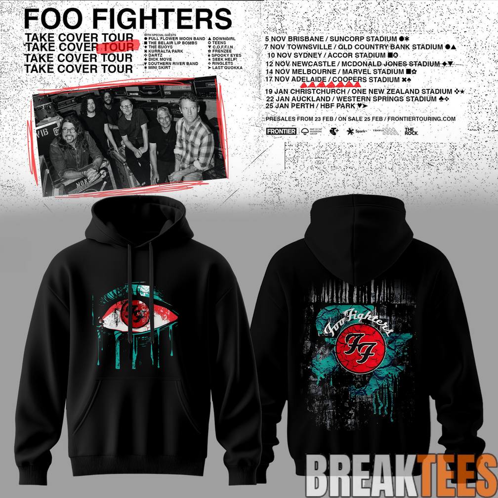 Foo Fighters Take Cover Tour 2026 Hoodie