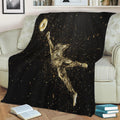 Football Soccer Goalkeeper Fleece Throw Blanket