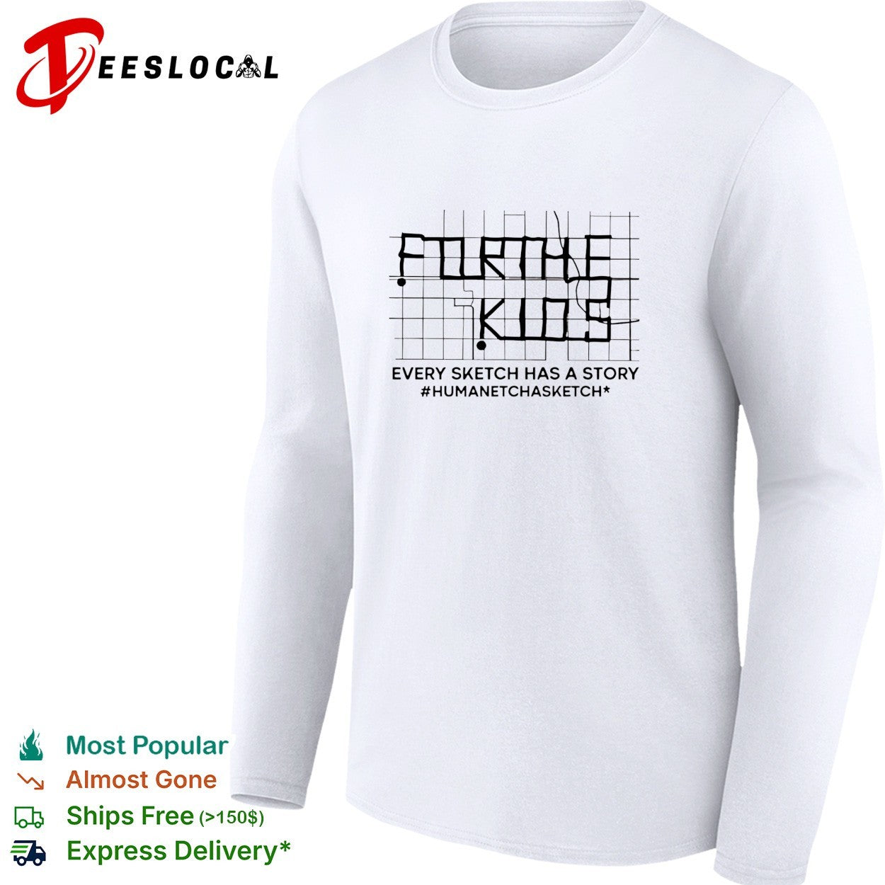 For the kids every sketch has a story human Etch A Sketch grid art shirt