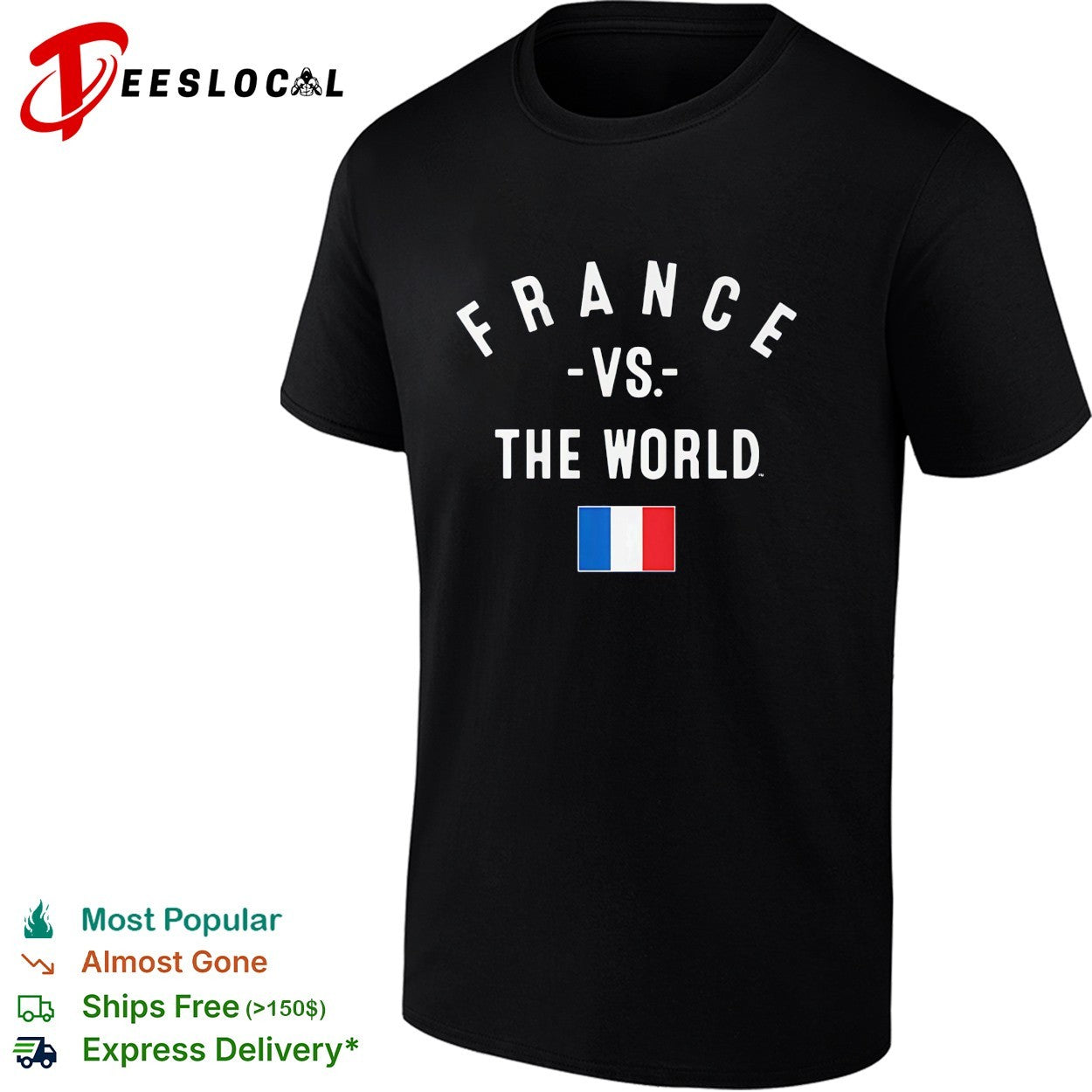 France vs The World FIFA World Cup 2026 having flag shirt
