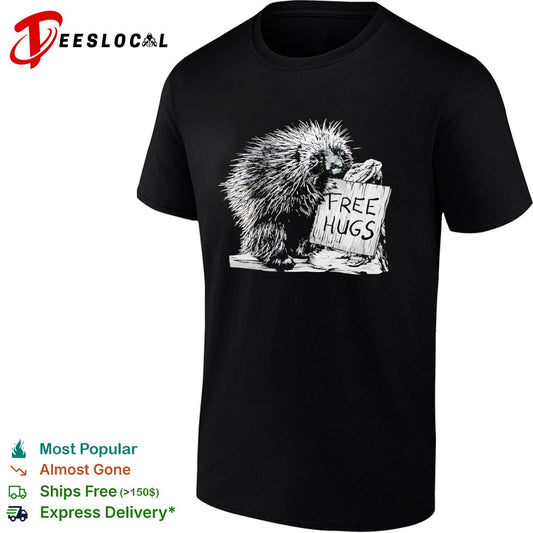 Free Hugs Porcupine Nature Wildlife Wilderness Forest Animal shirt
