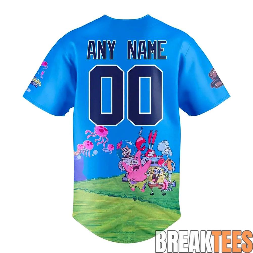 Fresno Grizzlies x SpongeBob Squarepants Night Custom Baseball Jersey