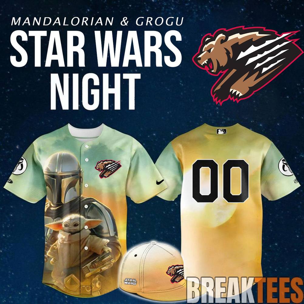 Fresno Grizzlies x Star Wars Night Baby Yoda Custom Baseball Jersey
