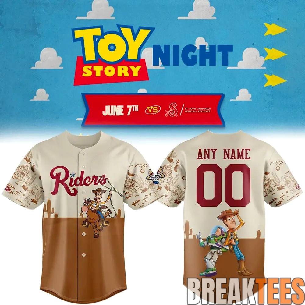 Frisco RoughRiders x Toy Story Night 2026 Custom Baseball Jersey