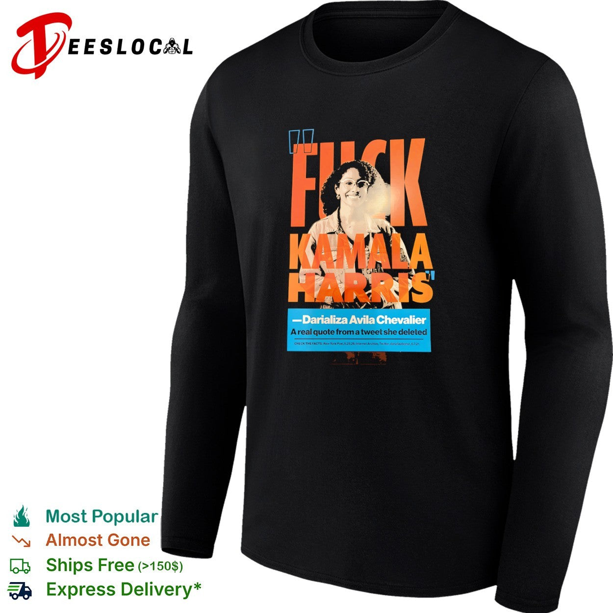 Fuck Kamala Harris Darializa Avila Chevalier shirt