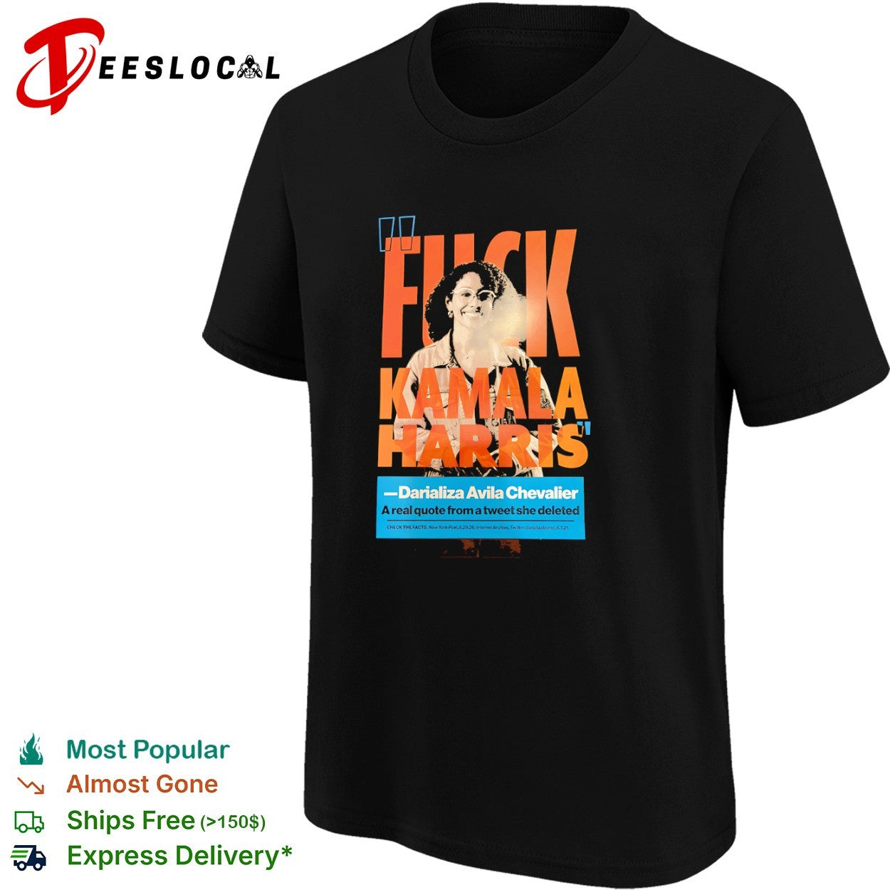Fuck Kamala Harris Darializa Avila Chevalier shirt
