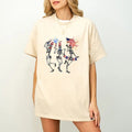 Funny 4th July Shirt America Sublimation Shirt Dancing Skeleton Shirt Retro 4th July Patriotic Usa Shirt America Shirt Shirt T-Shirts