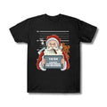 Funny Drunk Santa Claus Mugshot Naughty Santa Top Womenswear Underwear Humen Lady Comfort T-Shirts