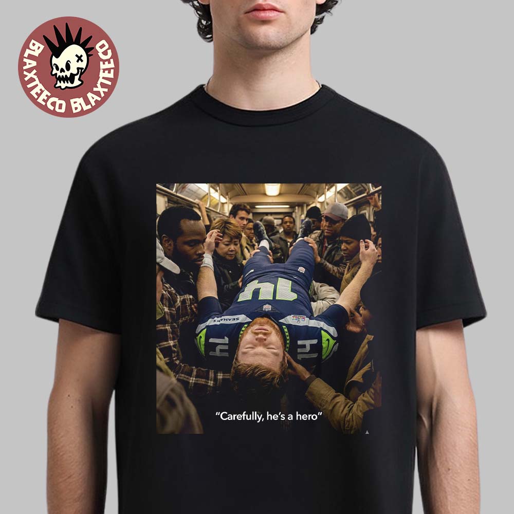 Funny Sam Darnold After Preventing The Patriots From Winning Another Super Bowl Carefully He Is A Hero Spider Man Meme T-Shirt