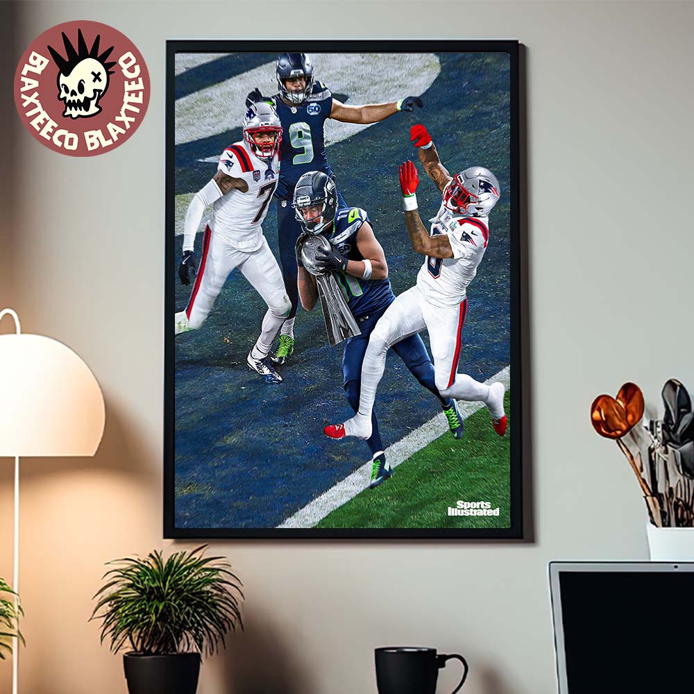 Funny Sport Illustrated Sam Darnold Redemption Story For Seattle Seahawks Super Bowl LX Champions Touchdown Moment Poster Canvas