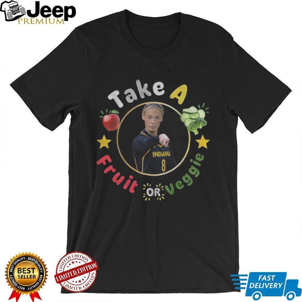 Funny school lunch take a fruit or veggie Sophie Cunningham funny pointing meme shirt