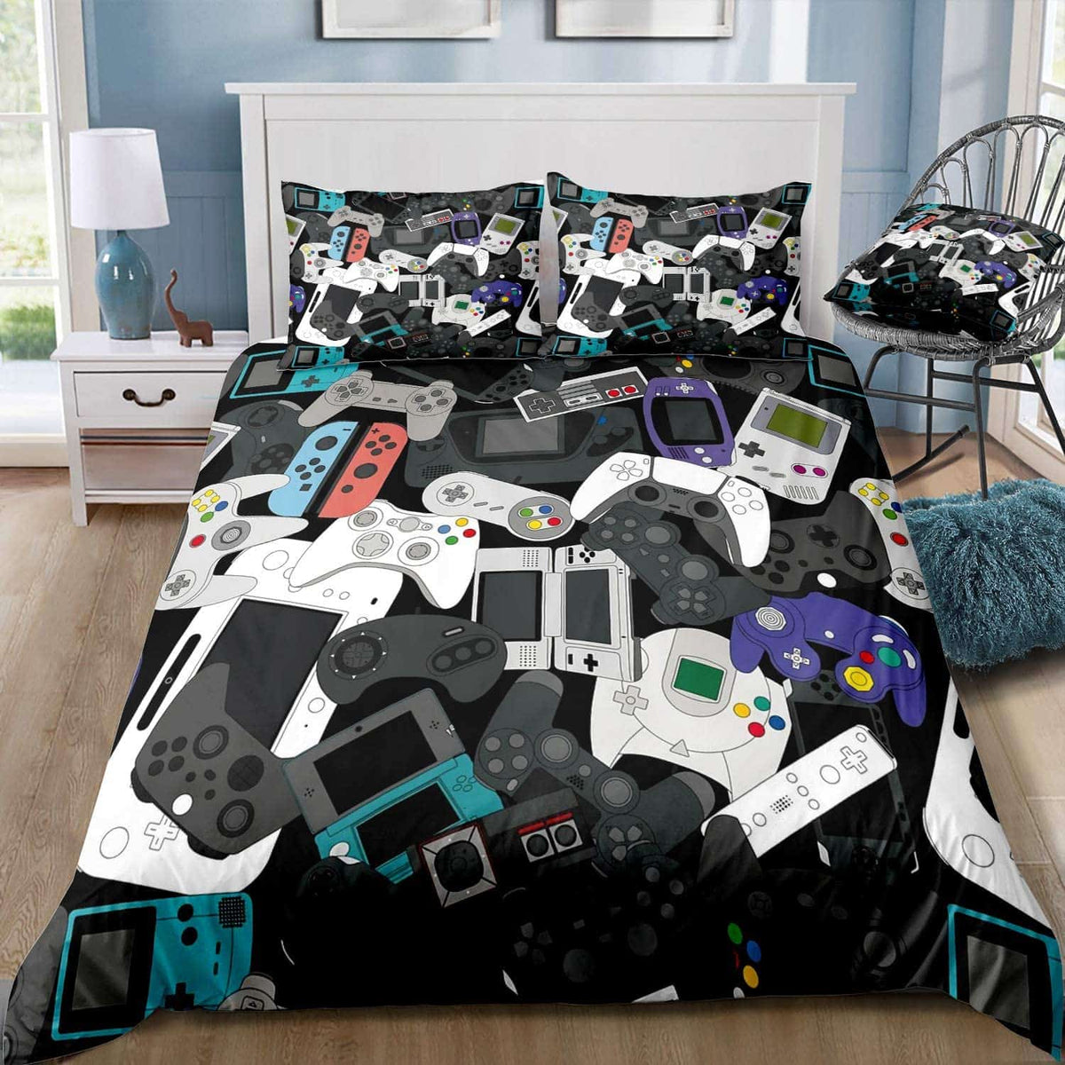 Gamepad Game Controller Bedding Set (Duvet Cover & Pillow Shams)