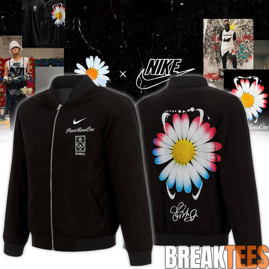 G-Dragon’s PEACEMINUSONE x Korea Football Team Black Bomber Jacket