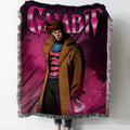 Gambit X-Men ’97 Cover Woven Tapestry Throw Blanket with Fringe