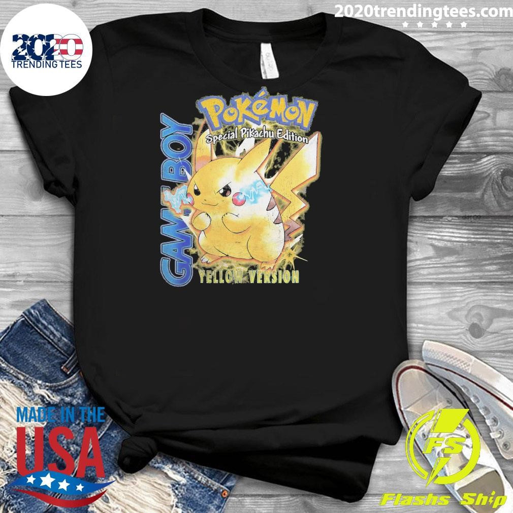 Gameboy Pokemon Special Pikachu Edition Yellow Version Vintage Shirt