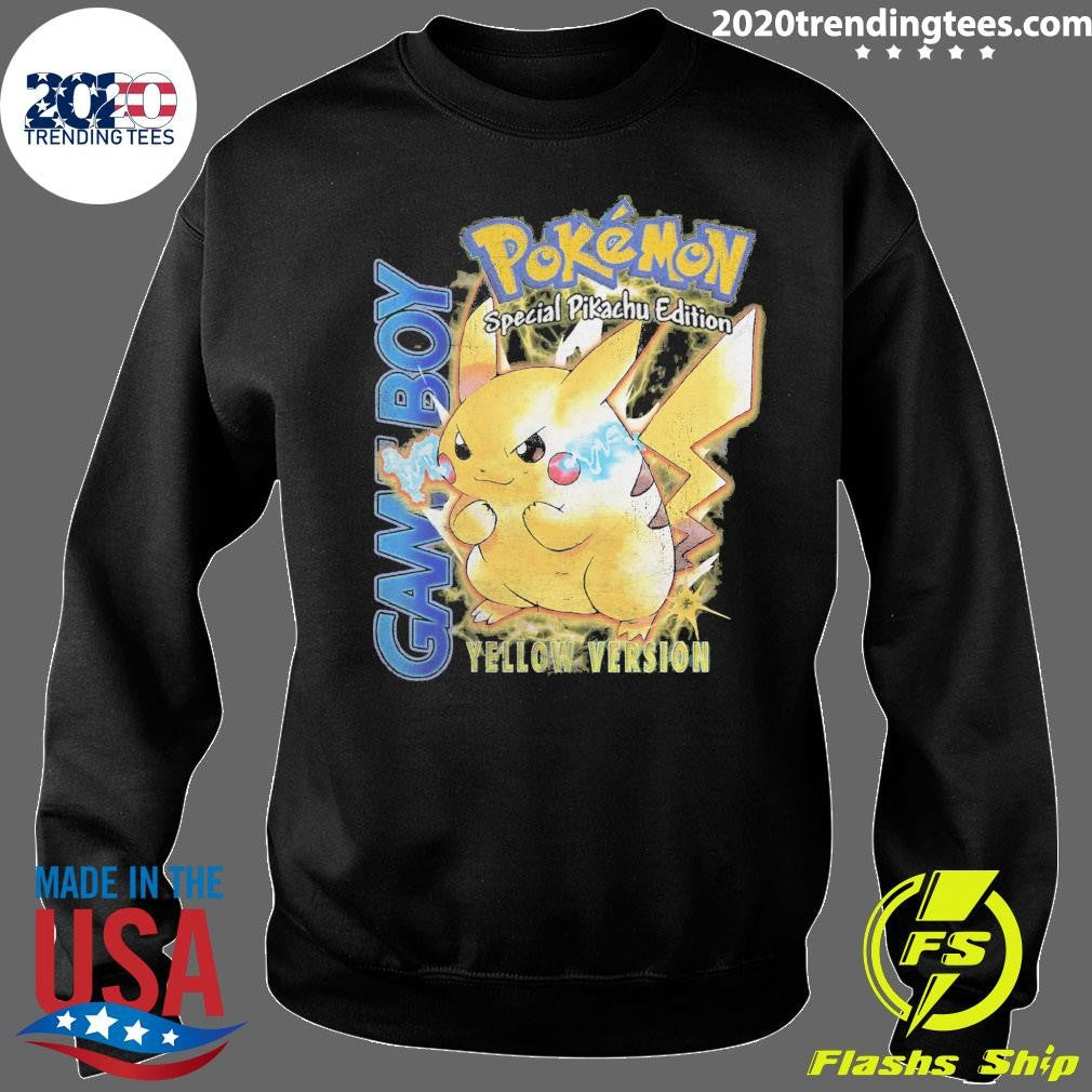 Gameboy Pokemon Special Pikachu Edition Yellow Version Vintage Shirt