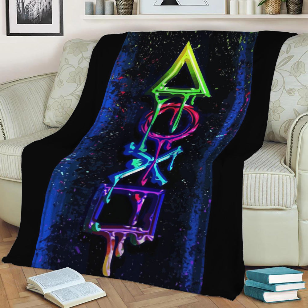 Gaming icons art Fleece Throw Blanket