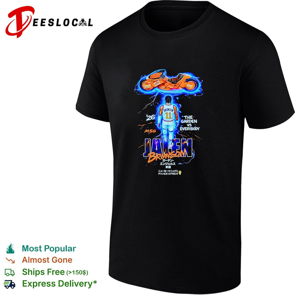 Garden versus everybody motorcycle anime number 11 poster shirt