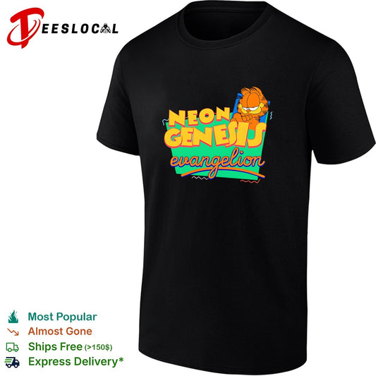 Garfield Neon Genesis Evangelion Mashup shirt