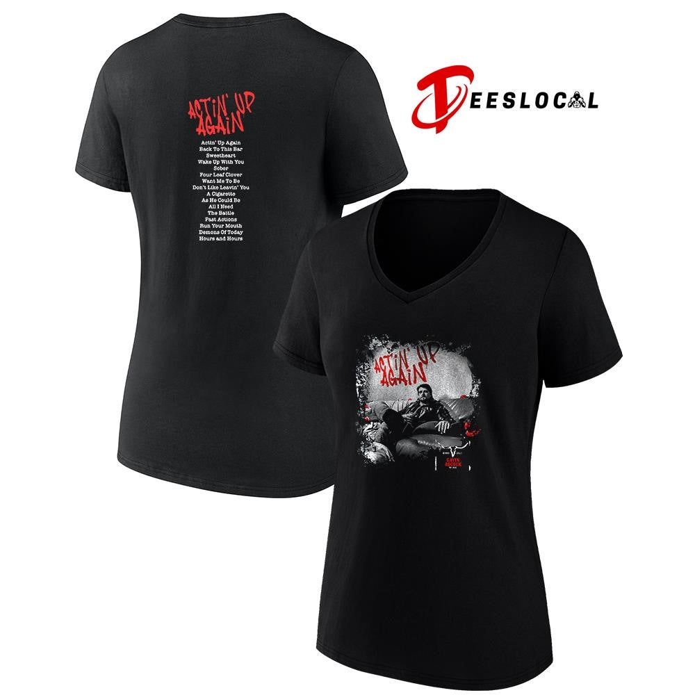 Gavin Adcock actin’ up again tracklist graphic shirt