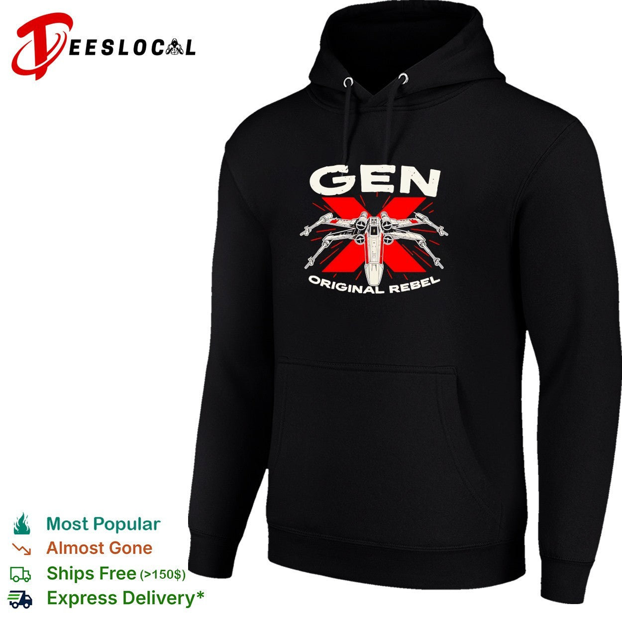 Gen X original rebel X-wing fighter Star Wars shirt
