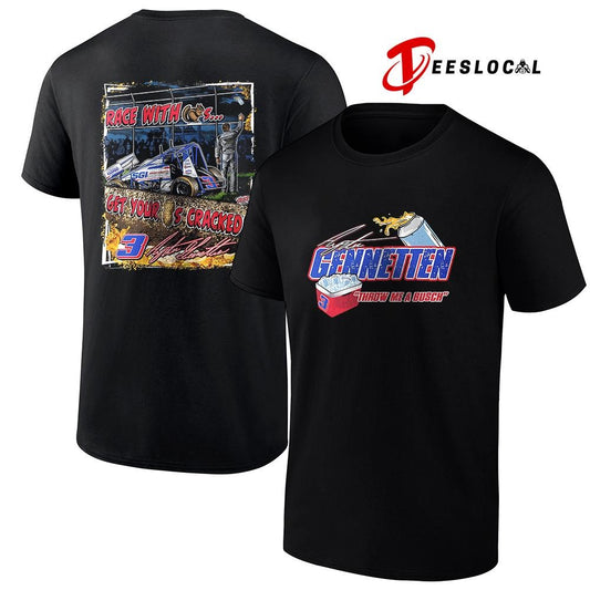 Gennetten throw me a Busch race with squirrels signature shirt