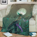 Genshin Impact Xiao Fleece Throw Blanket