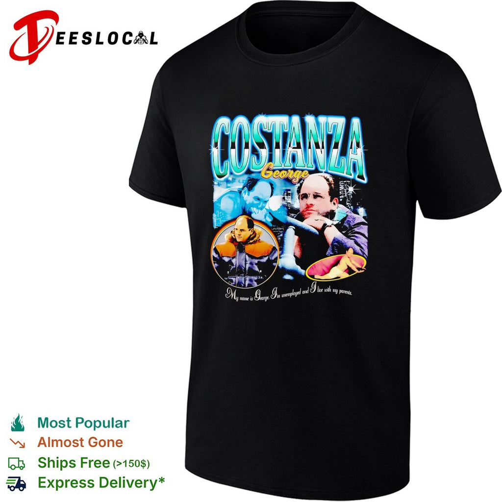 George Costanza Seinfeld vintage bootleg style graphic shirt